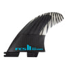 Surfboard Fins - FCS - FCS II Performer PC Carbon Black/Teal Tri Fins - Melbourne Surfboard Shop - Shipping Australia Wide | Victoria, New South Wales, Queensland, Tasmania, Western Australia, South Australia, Northern Territory.