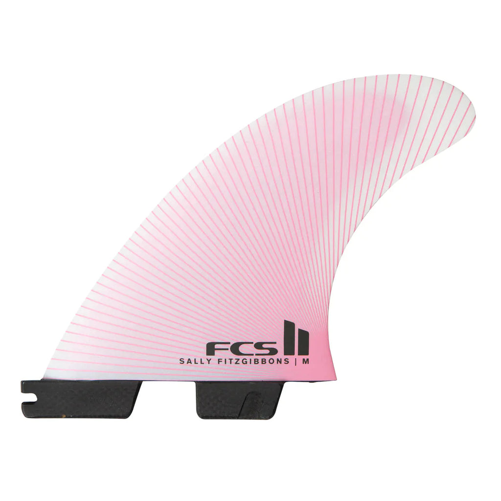 FCS II SF PC Medium Dusty Pink Tri Fins Surfboard Fins FCS 